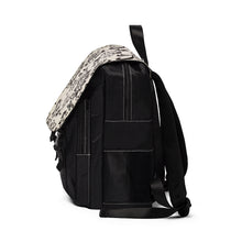 Load image into Gallery viewer, Black Flower Unisex Casual Shoulder Backpack