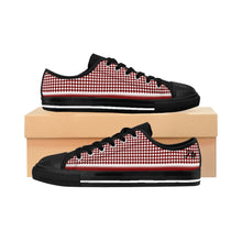 Load image into Gallery viewer, Red Checks Women's/Youth Sneakers