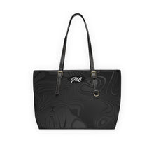 Load image into Gallery viewer, Swirling Black PU Leather Shoulder Bag