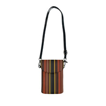 Load image into Gallery viewer, Fall Stripes Small Cell Phone Wallet