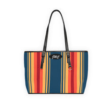 Load image into Gallery viewer, Blue Splash PU Leather Shoulder Bag