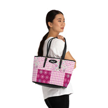 Load image into Gallery viewer, Purple Flower PU Leather Shoulder Bag