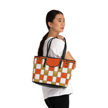 Load image into Gallery viewer, Orange Crush PU Leather Shoulder Bag

