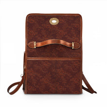 Load image into Gallery viewer, Brown Zillion Flowers Waterproof Canvas Bag

