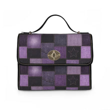 Load image into Gallery viewer, Purple Jean Waterproof Canvas Bag
