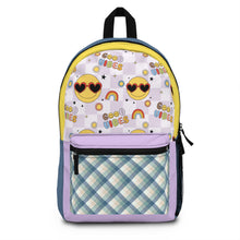 Load image into Gallery viewer, Happy Vibes Backpack | Colorful Smiley Design for School &amp; Travel
