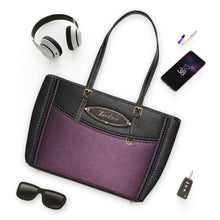 Load image into Gallery viewer, Purple Flush PU Leather Shoulder Bag
