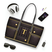 Load image into Gallery viewer, Gold Play PU Leather Shoulder Bag
