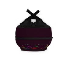 Load image into Gallery viewer, A Splash of Purple Floral Backpack
