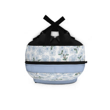 Load image into Gallery viewer, Baby Blues Flowing Flowers Backpack
