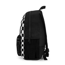 Load image into Gallery viewer, Checkered Stick Figure Backpack
