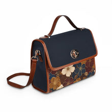 Load image into Gallery viewer, Blue Flower Spread Waterproof Canvas Bag

