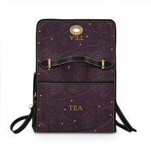 Load image into Gallery viewer, Plum Paisley Waterproof Canvas Bag
