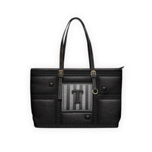 Load image into Gallery viewer, Slick Black PU Leather Shoulder Bag
