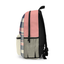 Load image into Gallery viewer, Pink Plaid Backpack
