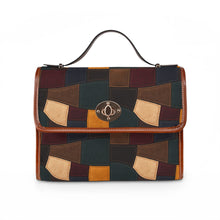 Load image into Gallery viewer, Teal Patch Waterproof Canvas Bag
