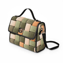 Load image into Gallery viewer, Woven Green Waterproof Canvas Bag
