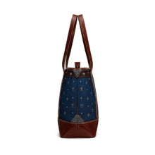 Load image into Gallery viewer, Blue Splash Tealux Handbag
