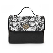 Load image into Gallery viewer, Bomb Party Black &amp; White Playful Waterproof Canvas Bag
