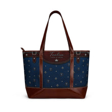 Load image into Gallery viewer, Blue Splash Tealux Handbag
