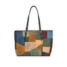 Load image into Gallery viewer, Blue Patch PU Leather Shoulder Bag

