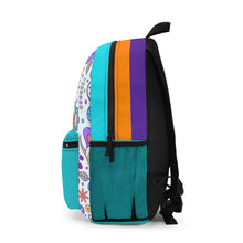 Load image into Gallery viewer, Vibrant Flowing Flower Backpack
