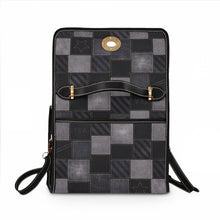 Load image into Gallery viewer, Faded Stripe Gray Jeans Waterproof Canvas Bag
