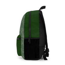 Load image into Gallery viewer, Green Scribble Flower Backpack
