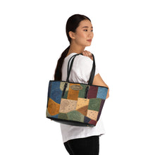 Load image into Gallery viewer, Blue Patch PU Leather Shoulder Bag
