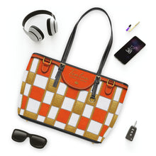 Load image into Gallery viewer, Orange Crush PU Leather Shoulder Bag
