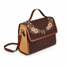 Load image into Gallery viewer, Traveling Flower Waterproof Canvas Bag
