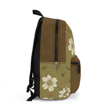 Load image into Gallery viewer, Brown flower Backpack
