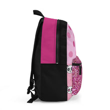 Load image into Gallery viewer, Cute Panda Glitter Backpack - Pink Polka Dot Design
