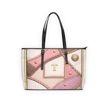 Load image into Gallery viewer, Pink Flowing Tea PU Leather Shoulder Bag
