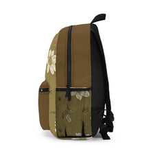 Load image into Gallery viewer, Brown flower Backpack
