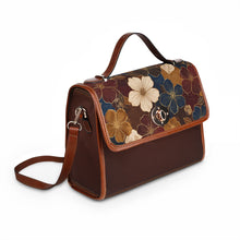 Load image into Gallery viewer, Flower Flap Waterproof Canvas Bag

