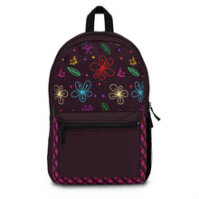 Load image into Gallery viewer, A Splash of Purple Floral Backpack
