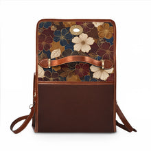 Load image into Gallery viewer, Flower Flap Waterproof Canvas Bag
