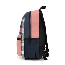 Load image into Gallery viewer, Pink Plaid Backpack
