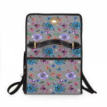 Load image into Gallery viewer, Big Blue Flower Tea Waterproof Canvas Bag
