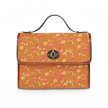 Load image into Gallery viewer, Orange Bloom Waterproof Canvas Bag
