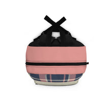 Load image into Gallery viewer, Pink Plaid Backpack

