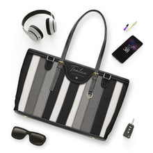Load image into Gallery viewer, Black Grey Running Tea PU Leather Shoulder Bag
