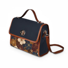 Load image into Gallery viewer, Blue Flower Spread Waterproof Canvas Bag
