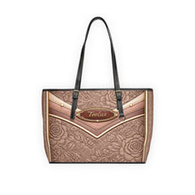 Load image into Gallery viewer, Big Brown Flowers 7 PU Leather Shoulder Bag
