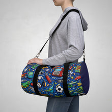 Load image into Gallery viewer, Blue Junk Duffel Bag
