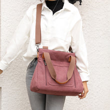 Load image into Gallery viewer, Women Totes All-match Portable Large-capacity Female Canvas Bag Female Casual Shoulder Bags
