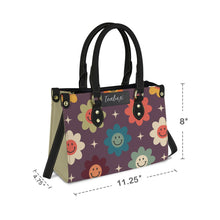 Load image into Gallery viewer, purple faces PU Leather Handbag-Small (Model 1747)

