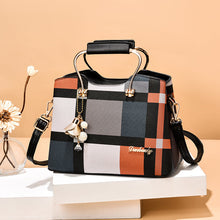 Load image into Gallery viewer, Checkered Design Women's Bag - Satchel Portable Shoulder Crossbody Handbag
