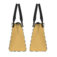 Load image into Gallery viewer, yellow flow flowers PU Leather Handbag-Small (Model 1747)
